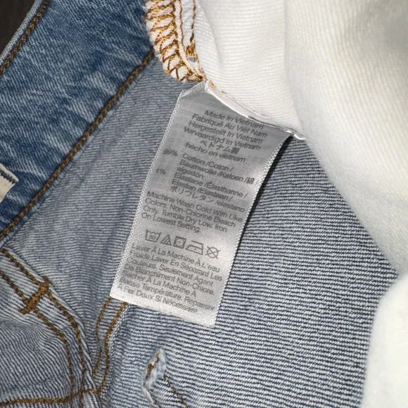 Madewell Perfect Vintage Wide-Leg Jeans Medium Wash Blue 25P Petite High Rise - Picture 5 of 9